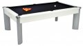 DPT Fusion White Pool Dining Table with Black Cloth 