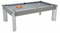 DPT Fusion Onyx Grey Pool Dining Table with Grey Cloth 