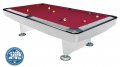 Dynamic II Pool Table - White Gloss Table with Simonis Red Cloth