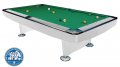 Dynamic II Pool Table - White Gloss Table with Simonis Yellow Green Cloth