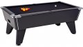 Omega Pro Pool Table - Black Cabinet with Black Wool Cloth 