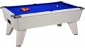 Omega Pro Pool Table - White Cabinet with Blue Wool Cloth 