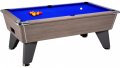 Omega Pro Pool Table - Grey Oak Cabinet with Blue Wool Cloth 