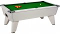 Omega Pro Pool Table - White Cabinet with Green Wool Cloth 