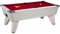 Omega Pro Pool Table - White Cabinet with Red Wool Cloth 