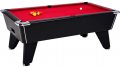 Omega Pro Pool Table - Black Cabinet with Red Wool Cloth 