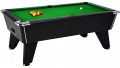 Omega Pro Pool Table - Black Cabinet with Green Wool Cloth 