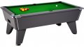 Omega Pro Pool Table - Onyx Grey Cabinet with Green Wool Cloth 