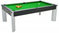 DPT Fusion Black Pool Dining Table with Green Cloth 