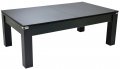 Avant Garde Pool Dining Table - Black Cabinet Finish with Wooden Dining Tops