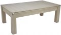 Avant Garde Pool Dining Table - Grey Oak Cabinet Finish with Wooden Dining Tops