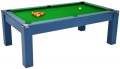 Avant Garde Pool Dining Table - Midnight Blue Cabinet Finish with Green Cloth