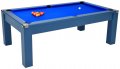 Avant Garde Pool Dining Table - Midnight Blue Cabinet Finish with Blue Cloth