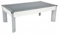 DPT Fusion White Pool Dining Table with Glass Tops