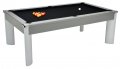 DPT Fusion Onyx Grey Pool Dining Table with Black Cloth 