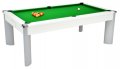 DPT Fusion White Pool Dining Table with Green Cloth 