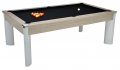 DPT Fusion Grey Oak Pool Dining Table with Black Cloth 