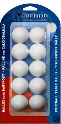 Garlando White Table Football Balls