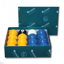 Aramith Blue and Yellow Pool Balls 2 Inch UK Set