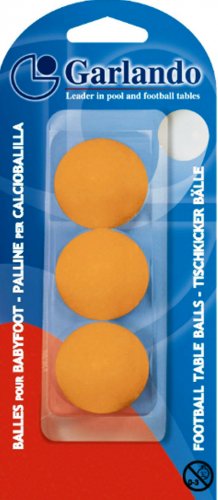 Garlando Orange Table Footballs - Pack of 3