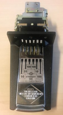 Essex Straight Six Push Chute Coin Mechanism