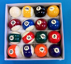 Spots and Stripes Pool Ball Set - UK 2 Inch Table Balls