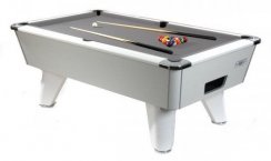 Fast Delivery - 7ft White Supreme Winner Slate Bed Pool Table