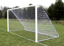 9v9 Football Goal Package - Freestanding Aluminium Nets -Folding U Anchors 16ft x 7ft