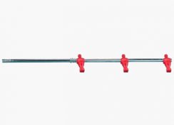 Garlando 3 Man Red Football Table Rod