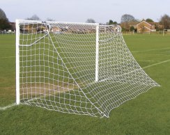 Steel 9v9 Football Goal Package - 60mm Socketed Goals - 16ft x 7ft Size