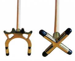 Brass Cross and Spider Rest on Rest Stick