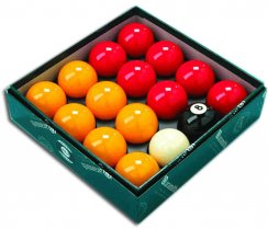 Aramith Red and Yellow Pool Balls Premier UK Set