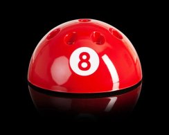 8 Ball Pool Cue Rack in Red