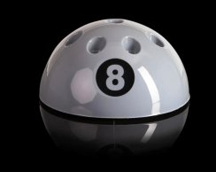 8 Ball Pool Cue Rack in Silver