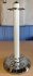 White & Chrome Finish Free Standing Cue Rack for 6 Cues