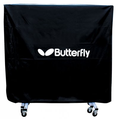 Black Butterfly Table Tennis Table Cover