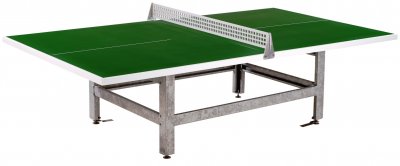 Butterfly S2000 Polymer Concrete/Steel Table Tennis Table - Green - Squared Corners