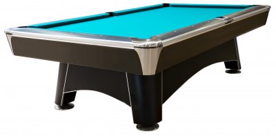 Dynamic Hurricane Black 9ft Table - Fitted with STANDARD Blue Green Cloth