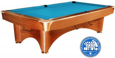 Dynamic III Pool Table - Brown with Simonis Tournament Blue Cloth