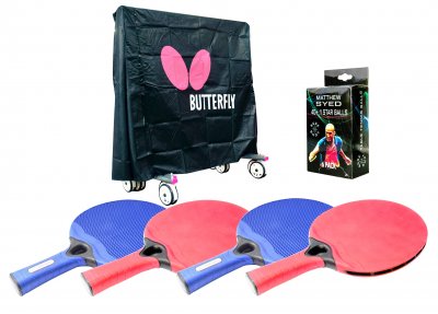 Butterfly 4 Player Outdoor Table Tennis Pack