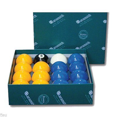 Aramith Blue and Yellow Pool Ball Set