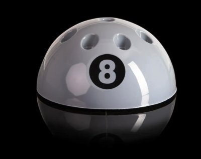 Eight Ball Moulded Cue Rack for 9 Cues