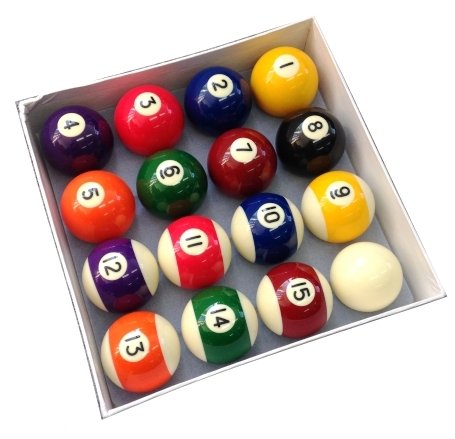 NEW Full Size UK Regulation 16 Spots and Stripes Pool Ball Set 2"match balls UK 