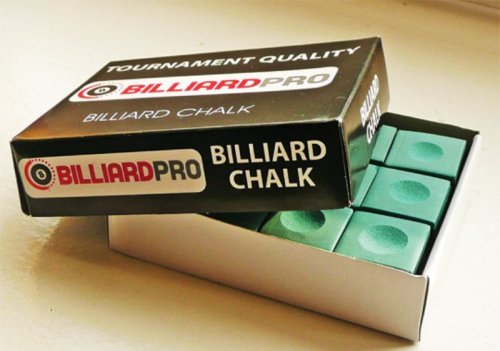 Billiard Pro Pool Chalk - Box of 12 - GREEN