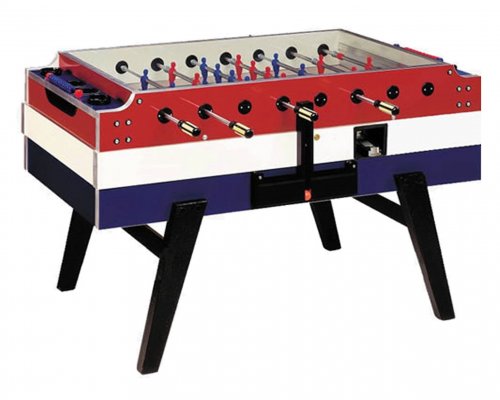 Garlando Red, White & Blue Coin Op Football Table
