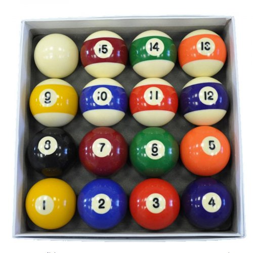Spots and Stripes Pool Ball Set - UK 2 Inch Table Balls
