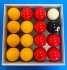 Aramith Red and Yellow 2 inch pool balls