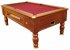 Optima Coin Operated Pool Table - Dark Walnut with Burgundy Cloth