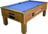 Optima Prime Pool Table - Dark Walnut Cabinet with Blue Cloth