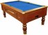 Richmond Coin Operated Pool Table - Dark Walnut Cabinet with Blue Cloth